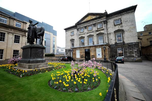 Gilbert Innes, a Georgian period banker, lived at 24 St Andrew Square near the Royal Bank of Scotland's office, above, at number 36 (Picture: Jane Barlow/PA)