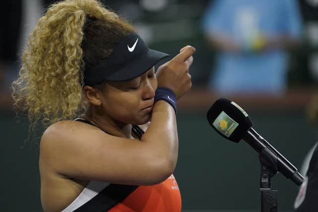 Naomi Osaka was reduced to tears after being heckled by the crowd.