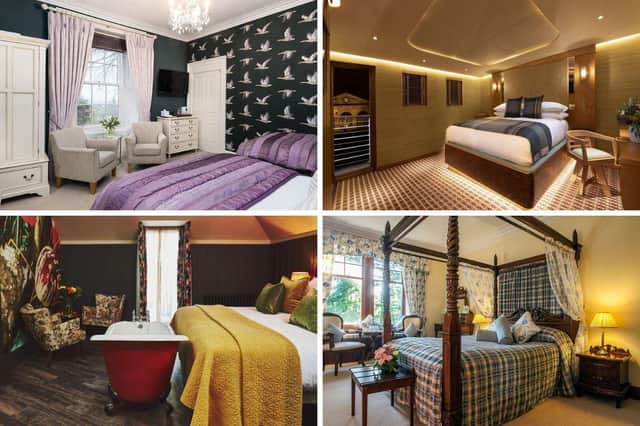 Some of the stunning bedroom you can stay in at Scotland's most romantic hotels.