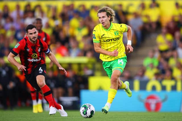 Norwich midfielder Todd Cantwell is expected to complete a move to Rangers within the next 48 hours. (Photo by Marc Atkins/Getty Images)