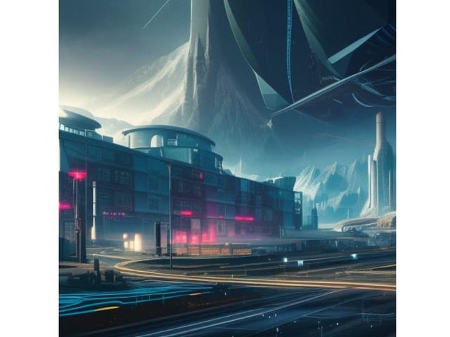 Aberdonians may still just about to recognise their home city's Union Street, although it's been given a futuristic makeover.
