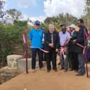 In Thondwe, near Zomba, the Rt Rev Dr Shaw Paterson had the opportunity to meet with the congregation who are twinned with Innerleithen, Traquair and Walkerburn Church of Scotland and took part in the blessing of a new bridge connecting the community with the school.