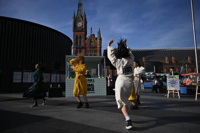 Original Source Morning Mantra Rave at Kings Cross Station