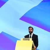Scotland's First Minister Humza Yousaf appears to have announced a new council tax freeze in a panic after the SNP's recent by-election defeat (Picture: Andy Buchanan/AFP via Getty Images)