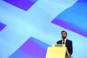 Scotland's First Minister Humza Yousaf appears to have announced a new council tax freeze in a panic after the SNP's recent by-election defeat (Picture: Andy Buchanan/AFP via Getty Images)