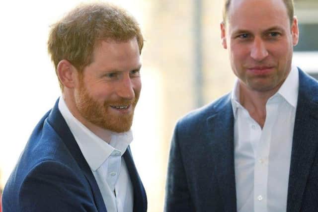 Prince Harry and Prince William. Picture: Toby Melville/PA Wire
