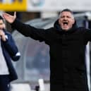 Dundee manager Tony Docherty on the touchline during the defeat to Celtic. (Photo by Craig Williamson / SNS Group)
