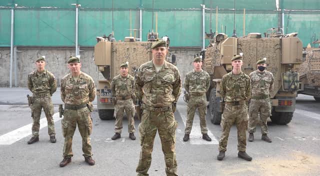 Soldiers from the 2nd Battalion The Royal Regiment of Scotland who have recorded a message for their families at home from their current deployment in Afghanistan.
