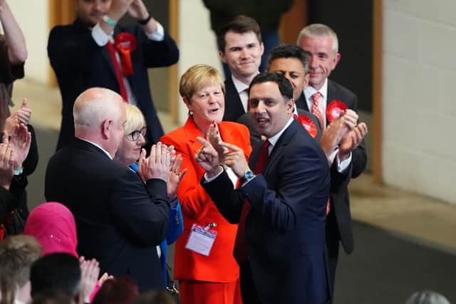 Scottish Labour leader Anas Sarwar at Emirates Arena in Glasgow (Photo by Andrew Milligan/PA Wire)