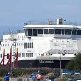 Dales Marine Services Ltd yard in Greenock where the troubled Ferguson ferry Glen Sannox has been dry docked.