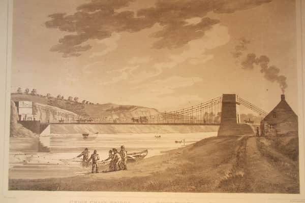 Union Chain Bridge in 1822.