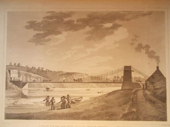 Union Chain Bridge in 1822.