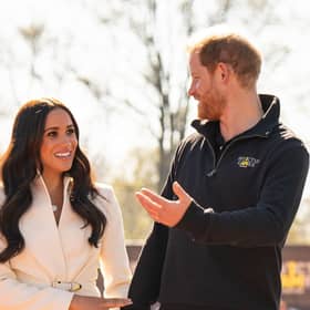 The Duke and Duchess of Sussex attending the Invictus Games athletics events in the Athletics Park, at Zuiderpark the Hague, Netherlands. Picture: Aaron Chown/PA Wire