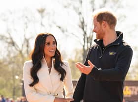 The Duke and Duchess of Sussex attending the Invictus Games athletics events in the Athletics Park, at Zuiderpark the Hague, Netherlands. Picture: Aaron Chown/PA Wire