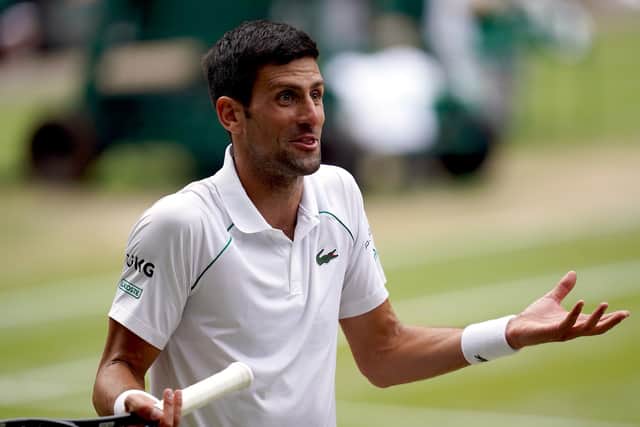 Novak Djokovic's appeal against the decision to refuse him a visa has been adjourned until Monday. (Adam Davy/PA Wire)