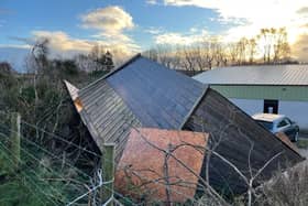 Scottish SPCA appeals for donations after Storm Arwen destroys horse shelters in Aberdeenshire (Picture credit: Scottish SPCA)