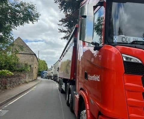 The speed limit for HGVs is currently 40mph.