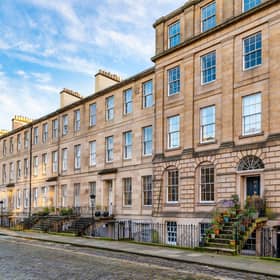 The exterior of the building at Fettes Row