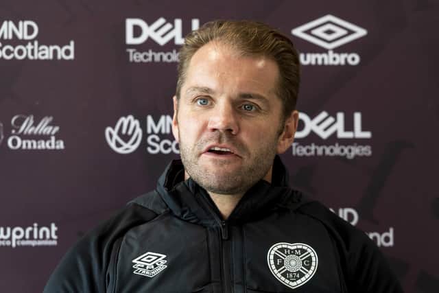Robbie Neilson takes his Hearts team to Easter Road on Sunday for the derby.