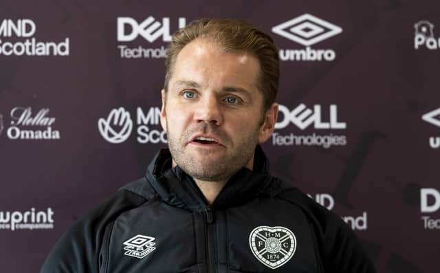 Robbie Neilson takes his Hearts team to Easter Road on Sunday for the derby.