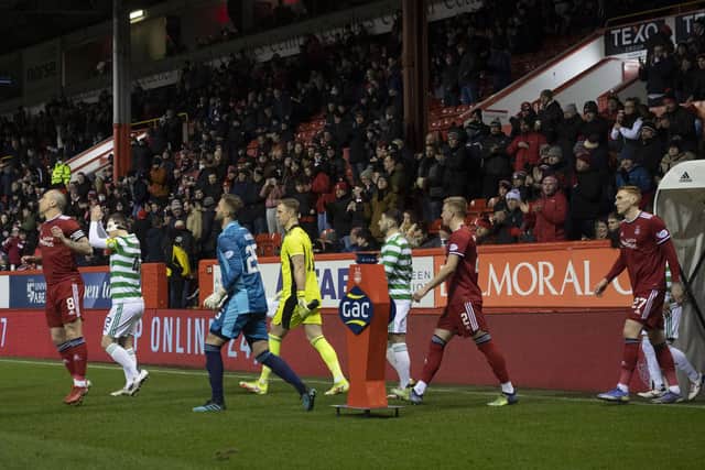 Aberdeen face Celtic at Pittodrie. (Photo by Craig Foy / SNS Group)