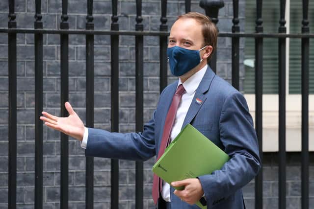 Health Secretary Matt Hancock has said the easing of restrictions in England may be at risk.