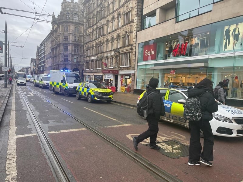 Smoke was visible from Leith