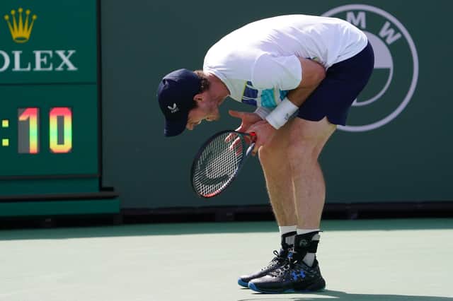 Andy Murray was left frustrated by his performance against Alexander Bublik.