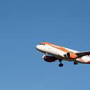 An EasyJet plane. (Photo by Jaime REINA / AFP via Getty Images)