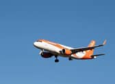 An EasyJet plane. (Photo by Jaime REINA / AFP via Getty Images)