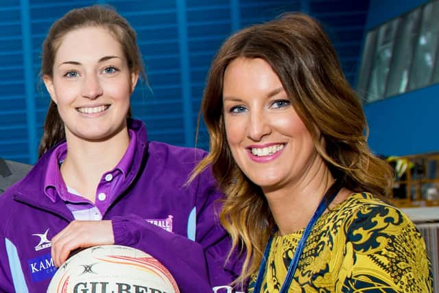 Claire Nelson, right, says the Strathclyde Sirens are the “game changer” for the sport of netball in Scotland.
