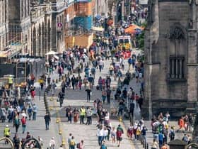 Edinburgh's Royal Mile on the first day of the Edinburgh Fringe Festival.