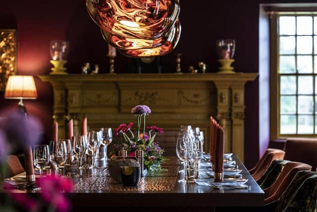 The Dining Room decor is shot through with copper and lit by molten-style candelabras, echoeing the heat of the Distillery’s copper stills, with the 22-seater table hosting large communal dinners featuring local and seasonal ingredients such as lamb or langoustine. The whisky inspiration is key here too, and can be seen in a dessert of barley ice cream.