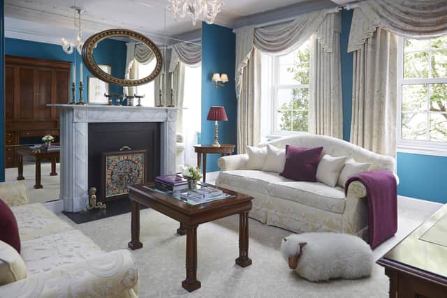 One of six one-bedroom Belgravia Suites which featured an elegant sitting room as well as a bedroom and bathroom. Pic: Contributed