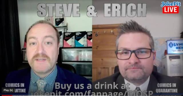 Steve N Allen And Erich McElroy are comics solving problems.