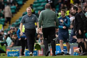 Norwich manager Dean Smith was full of praise for Celtic.  (Photo by Craig Williamson / SNS Group)