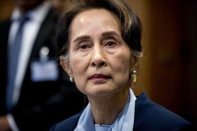 Aung San Suu Kyi was sentenced to three years
Pic: Getty Images