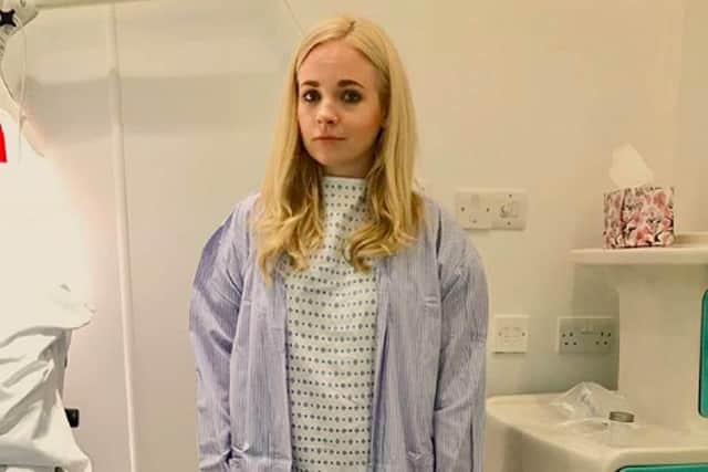 Georgia Tennant shared this image of her time in hospital in 2018.