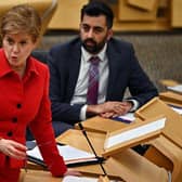 First Minister Nicola Sturgeon updates the Scottish Parliament on her new Covid guidance (Picture: Jeff J Mitchell/Getty Images)
