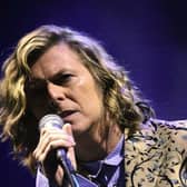 The late David Bowie performing at Glastonbury in 2000.