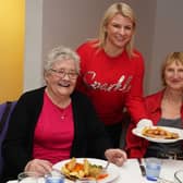 left to right Margaret (Re-engage Guest), Lyndsey Rafferty (EICC) and Anne Grindley (Group Coordinator, Re-engage) at the EICC