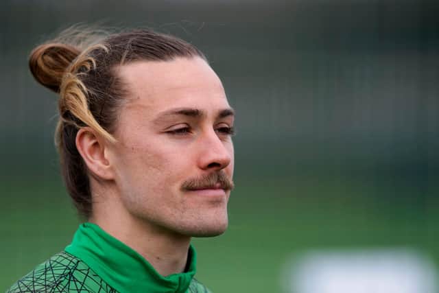 Jackson Irvine has fond memories of his time at Ross County but is now focused on delivering a third-place league finish for Hibs. Photo by Mark Scates / SNS Group