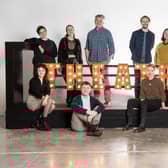National Theatre of Scotland artistic director Jackie Wylie (front row, second from right) with some of artists and creatives working on the company's 2023 shows. Picture: Kirsty Anderson
