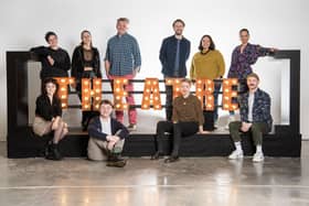 National Theatre of Scotland artistic director Jackie Wylie (front row, second from right) with some of artists and creatives working on the company's 2023 shows. Picture: Kirsty Anderson