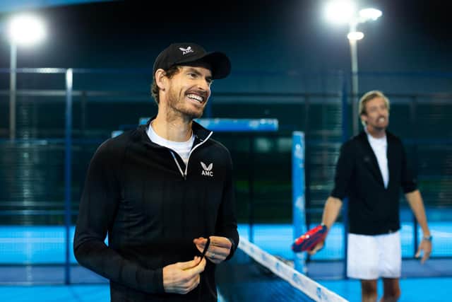 Andy Murray and Peter Crouch played each other for BBC Children in Need 2020. Picture: Jordan Mansfield/Getty Images for LTA