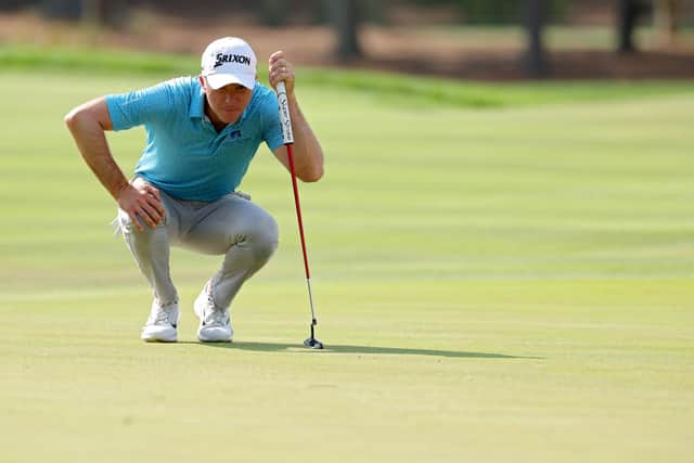 Martin Laird lines up a putt during his 14th appearance in The Players Championship. Picture: Kevin C. Cox/Getty Images.