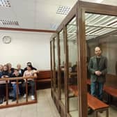 Vladimir Kara-Murza has been jailed for 25 years for treason and other trumped-up charges by a Russian court (Picture: Handout/Moscow City Court press service/AFP via Getty Images)