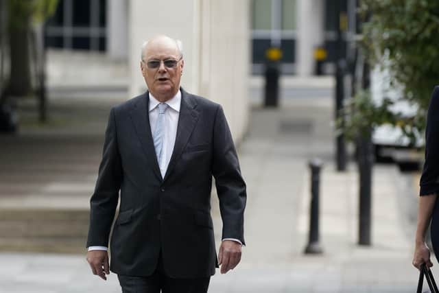 Sir John Saunders, chairman of the Manchester Arena Inquiry, arrived at Manchester Magistrates Court, ahead of the publication of the first volume of the Manchester Arena Inquiry report on security arrangements. (Credit: Peter Byrne/PA Wire)