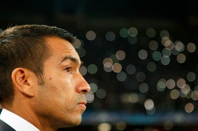 Giovanni van Bronckhorst detailed his opening thoughts on becoming Rangers manager in his first interview with the club's TV channel (CARLO HERMANN/AFP via Getty Images)