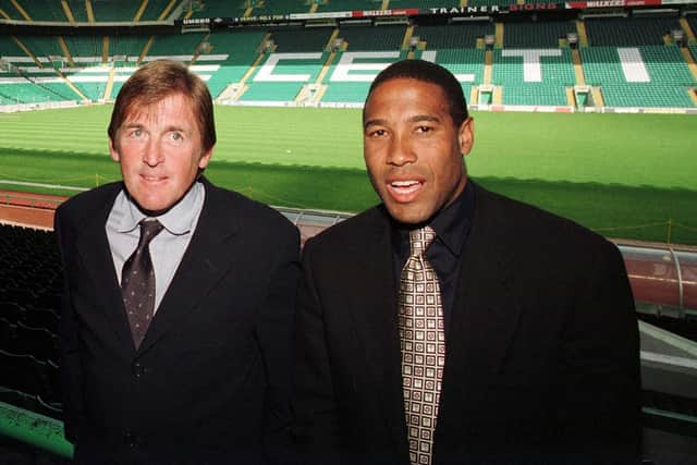 Kenny Dalglish, left, and John Barnes.